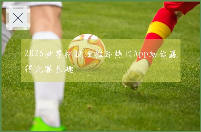 2026世界杯投注推荐热门App助你赢得比赛乐趣