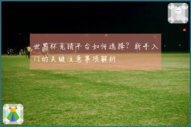 世界杯竞猜平台如何选择？新手入门的关键注意事项解析